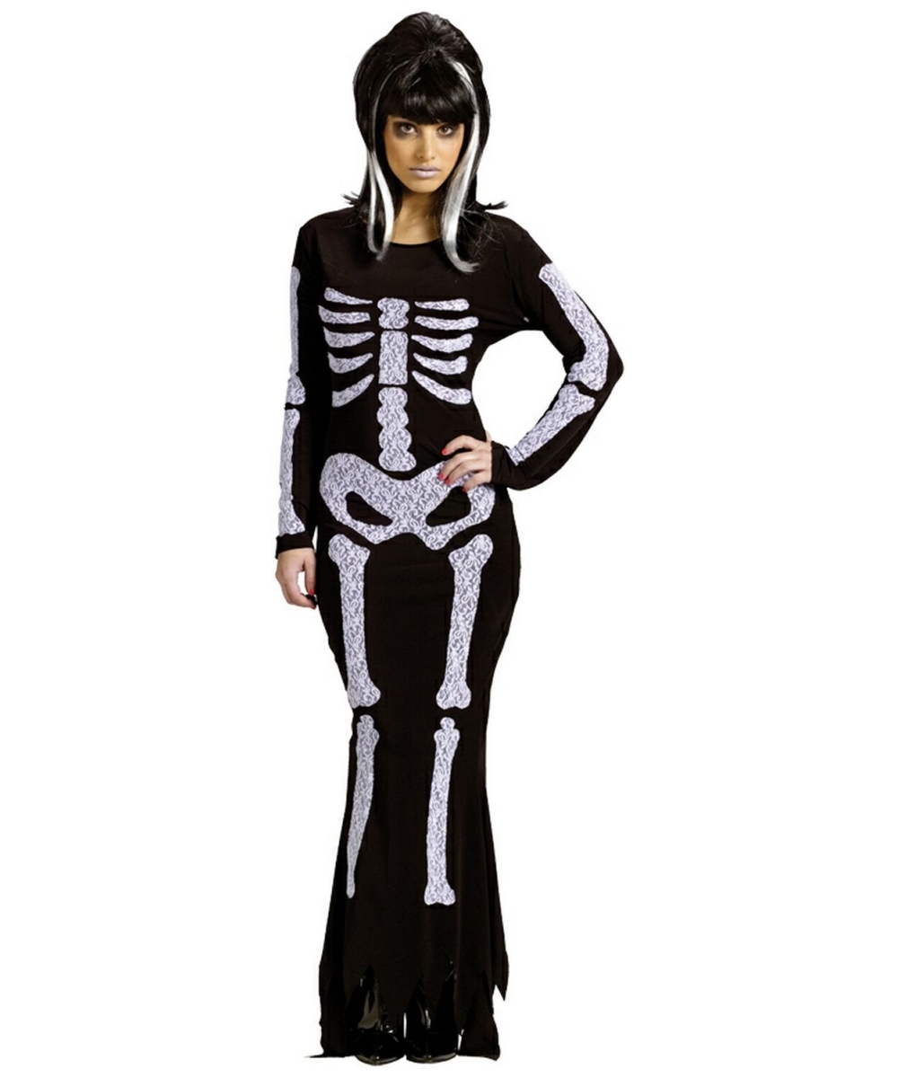 Adult Lace Skeleton Halloween Costume Women Costumes