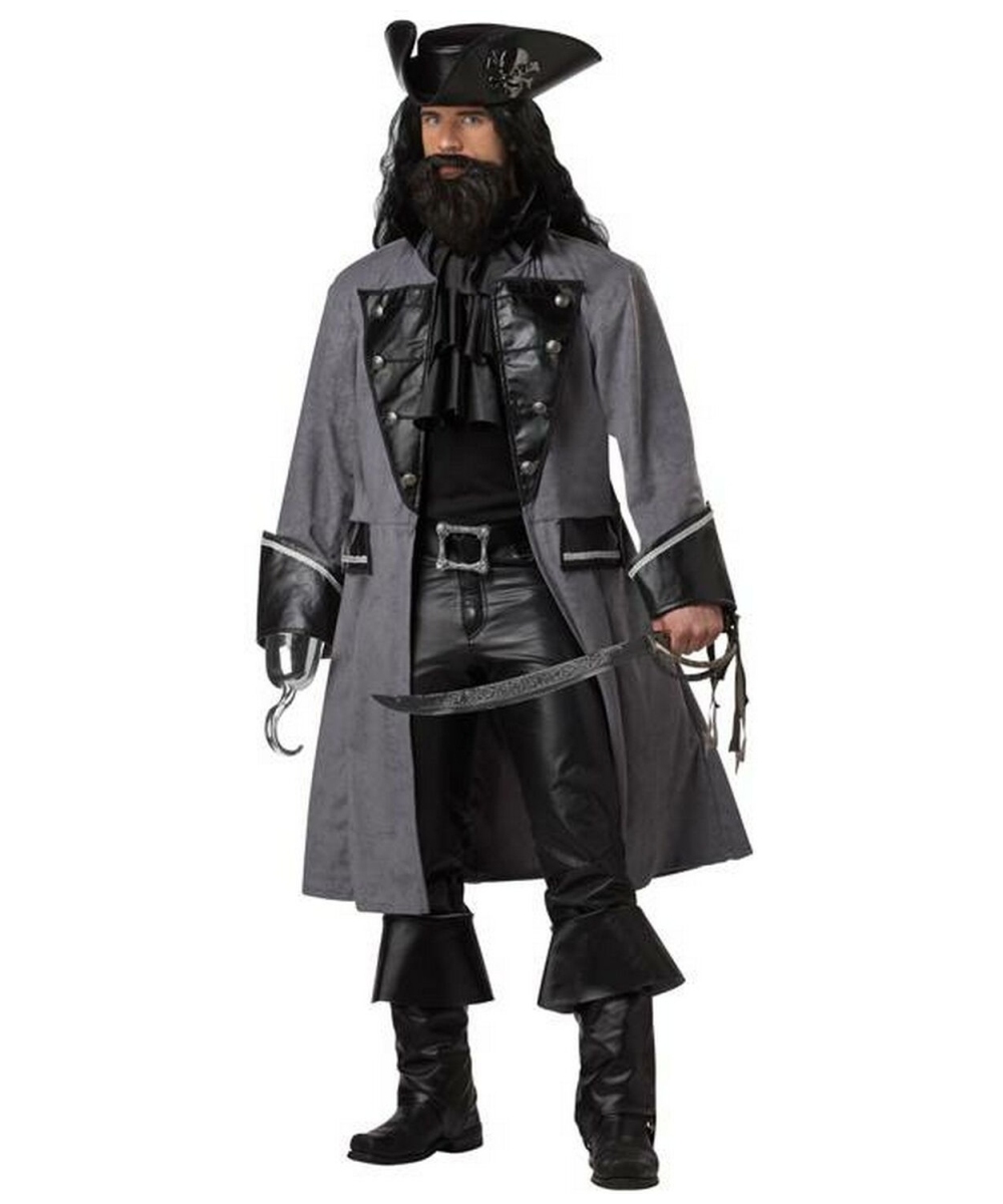 Adult Blackbeard Pirate Halloween Costume - Pirate Costumes