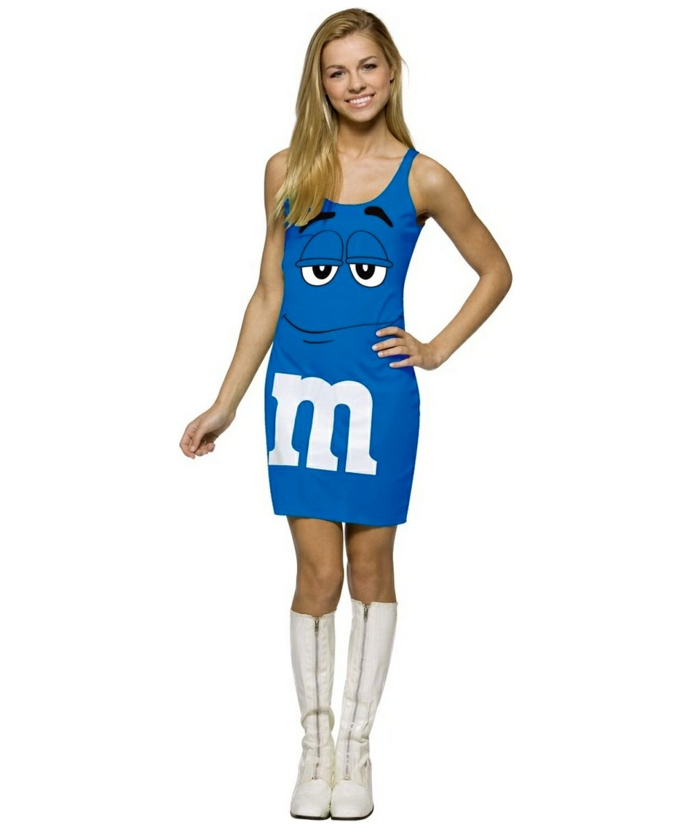 M And M Blue Tank Dress Costume Teen Costume Teenager