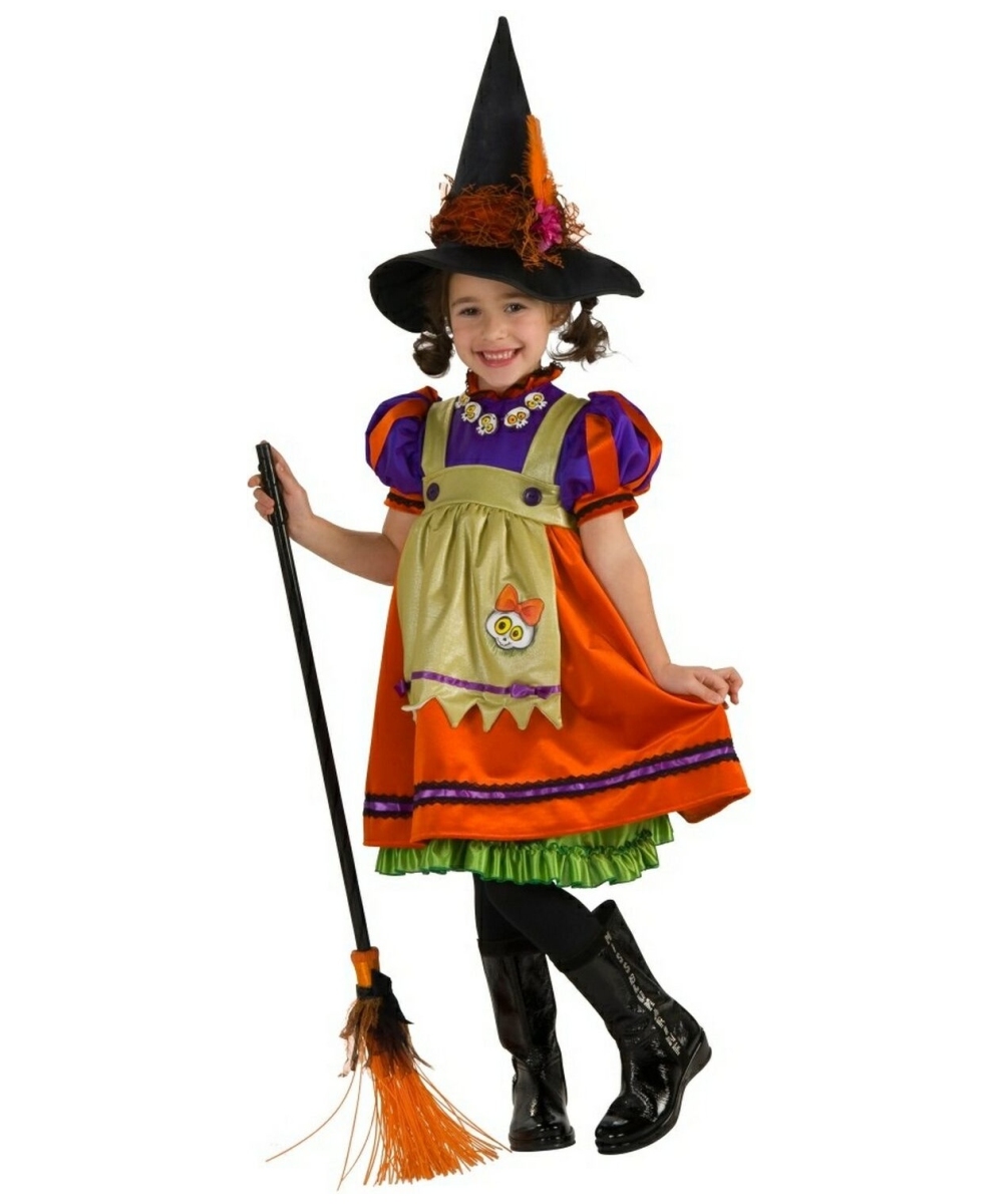 Orange Witch Costume - Kids Halloween Costume