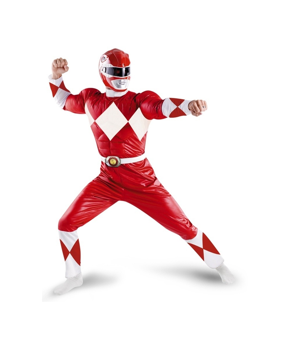  Power Ranger Red Costume
