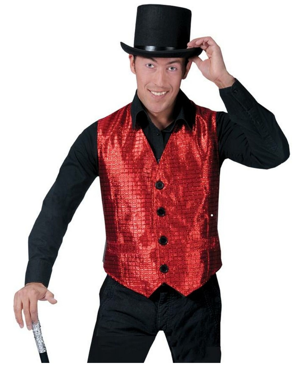 Details about   California Costumes 01518 Adult Holiday Vest Red RED
