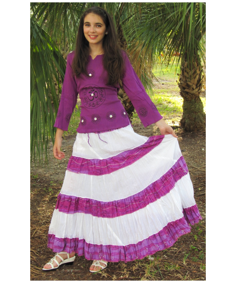  Tiered Peasant Skirt