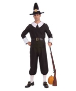 Adult Pilgrim Colonial Costume - Men Thanksgiving Holiday Pilgrim Costumes