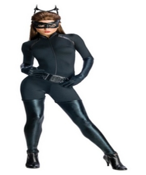 Dark Knight Rises Catwoman Costume and Wig Women Set