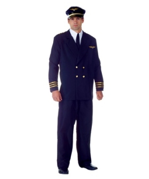 Airline Captain Men Costume