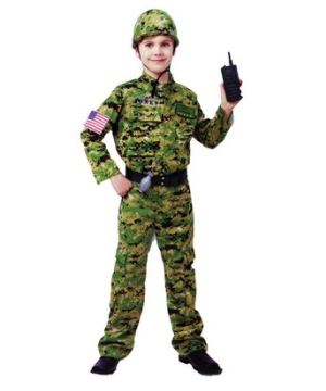 Army Infantry Boys Costume