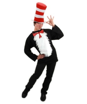 Adult Cat in Hat plus size Seuss Cat in the Hat Costume Kit