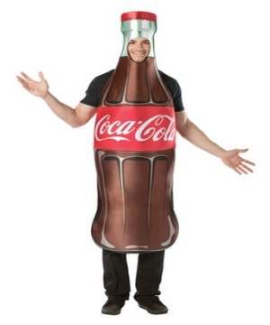 Adult Coca Cola Bottle Costume - Men Costumes