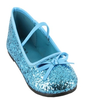 Blue Glitter Kids Shoes - Girls 