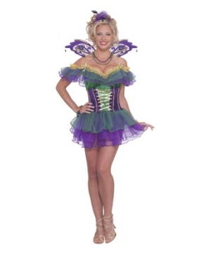 Adult Mardi Gras Fairy Halloween Costume - Mardi Gras Costumes
