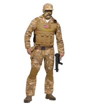 Army Navy Seal Adult Costume - Men Costumes