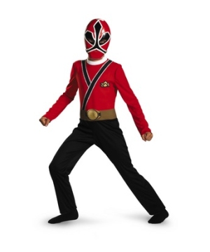 Power Rangers Samurai Red Ranger Movie Superhero Costume - Boys Costumes