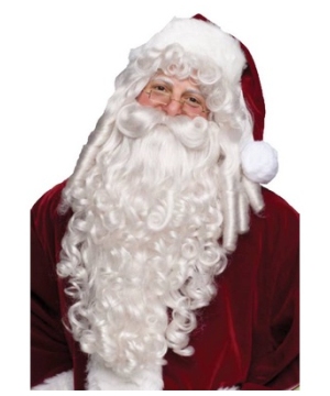 Santa Adult Wig and Beard deluxe