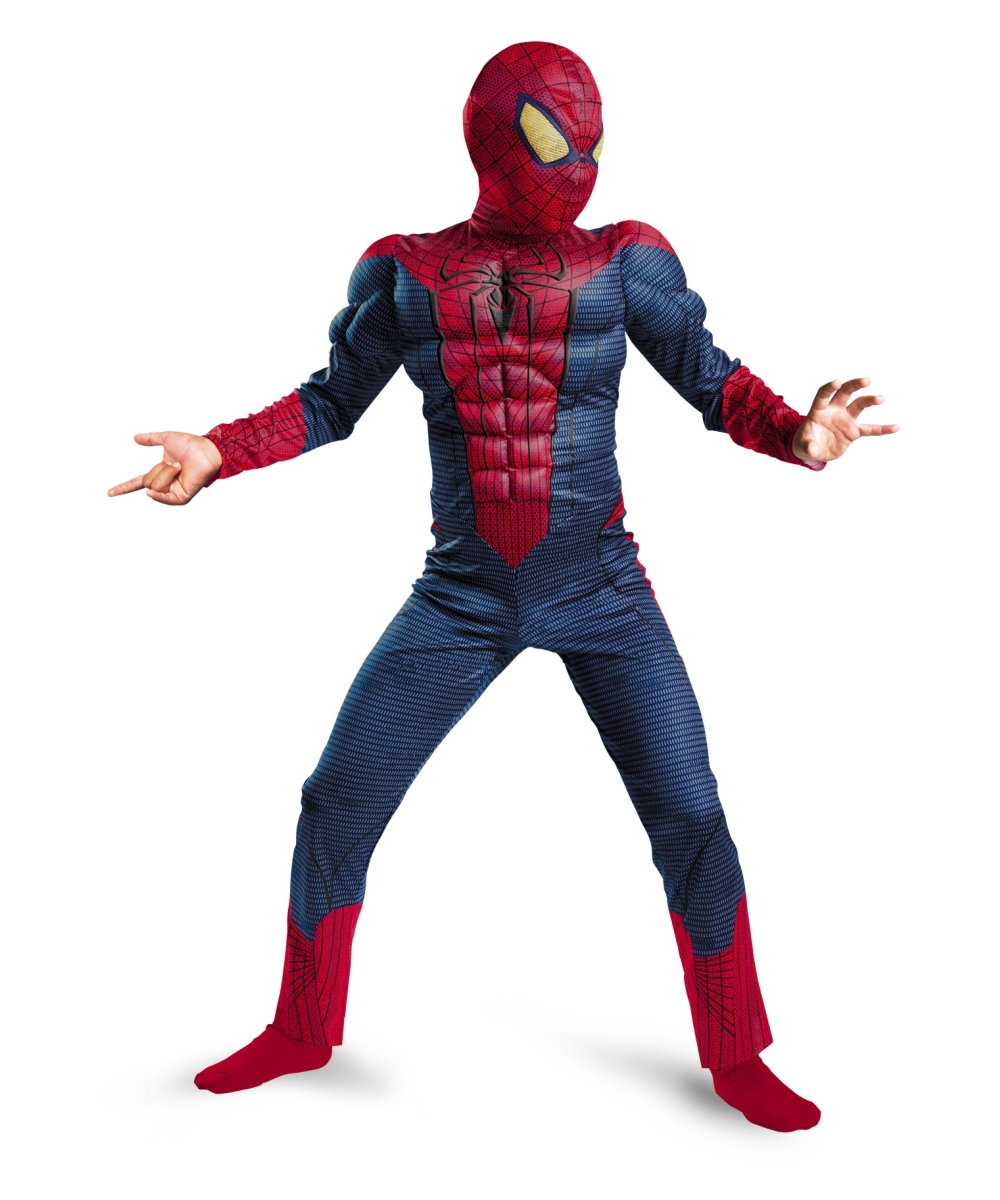 Spiderman Amazing Muscle Boys Costume - Boy Spider Man Costumes