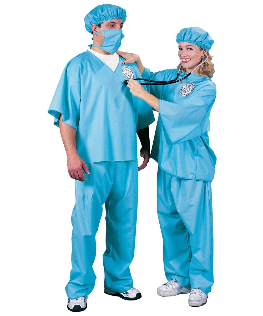 Doctors Scrubs Adult Mens Halloween Costume.