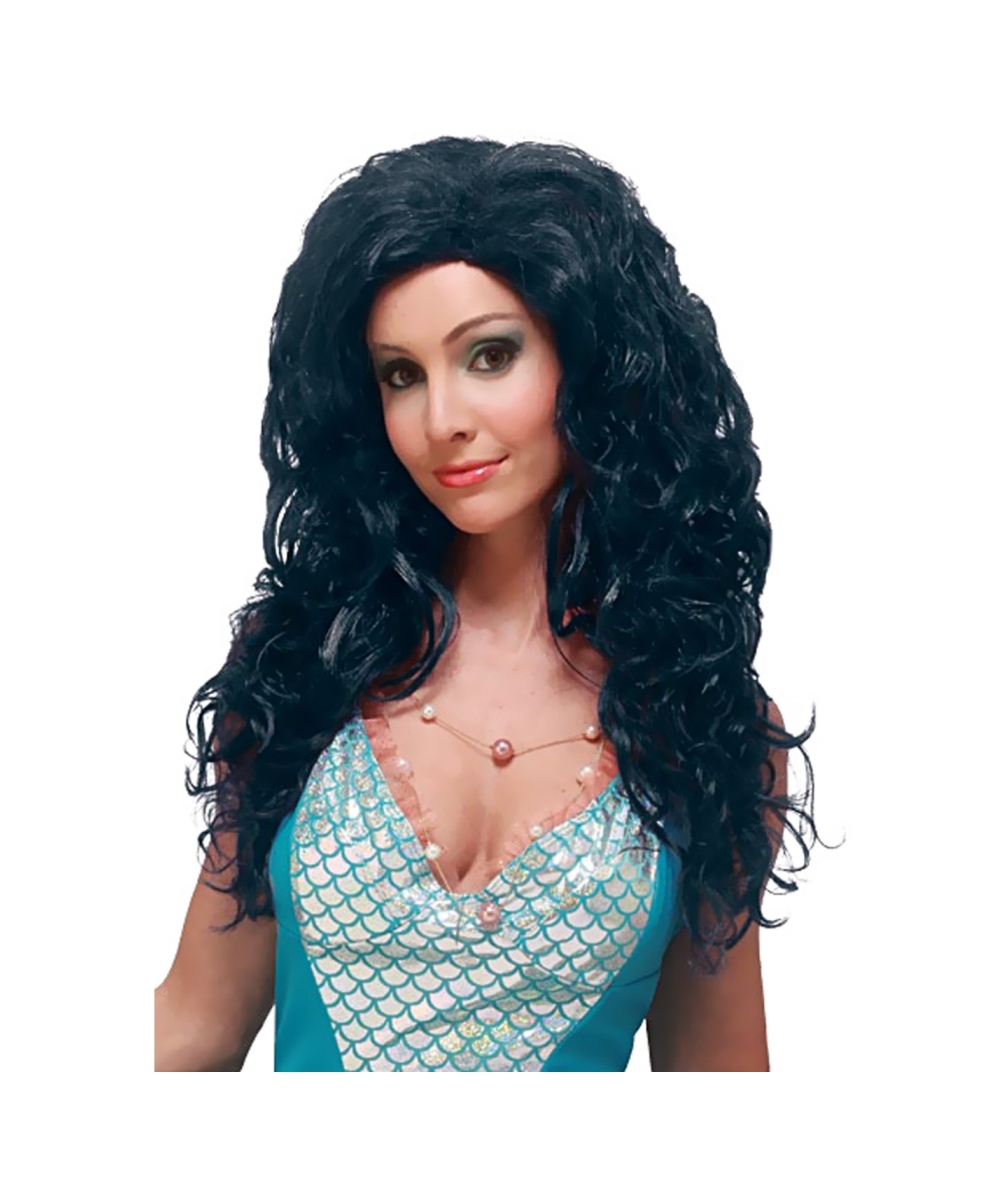 Glam Wig Adult Aqua Glam Wig Adult Aqua