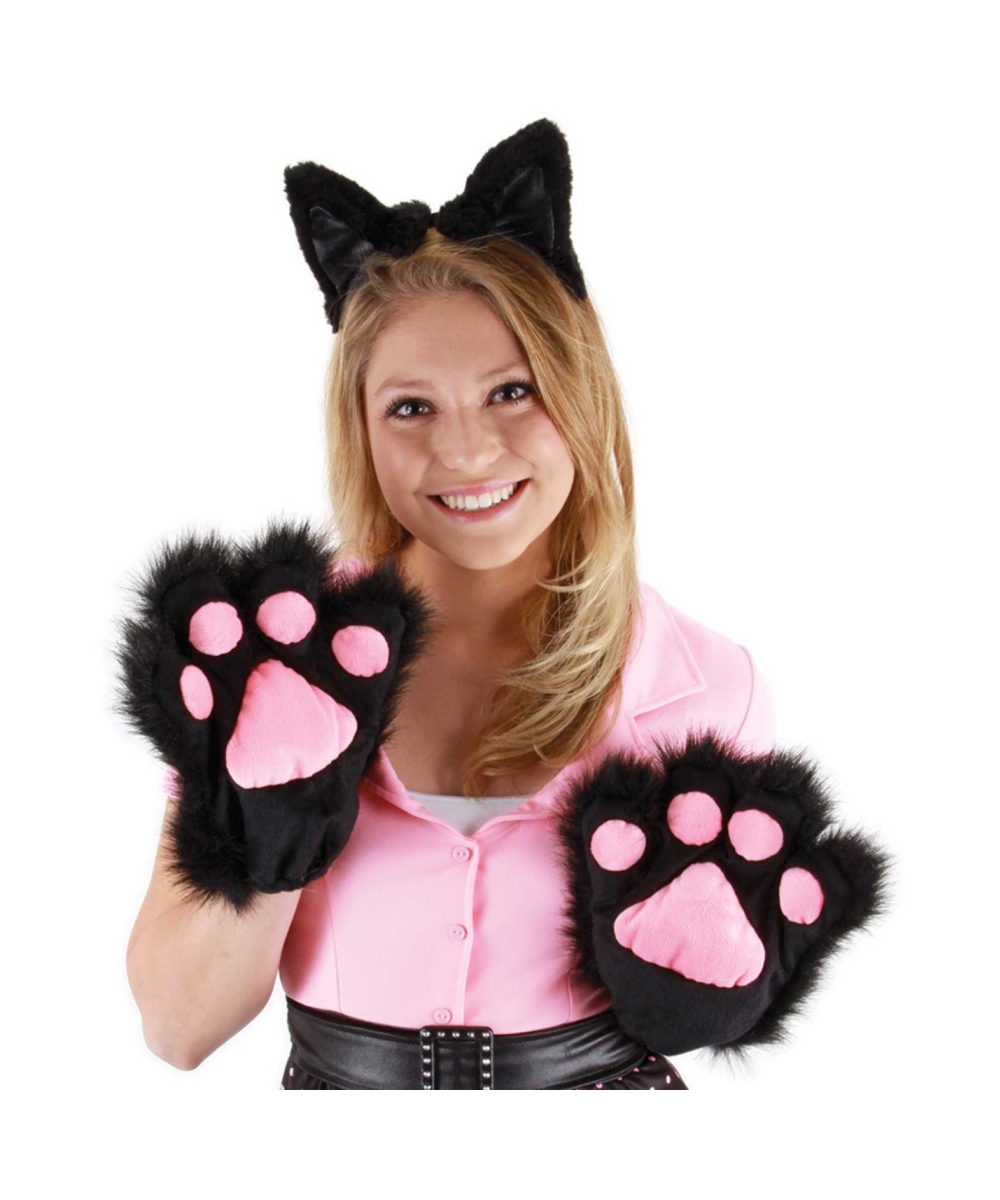  Black Kitty Paws Gloves
