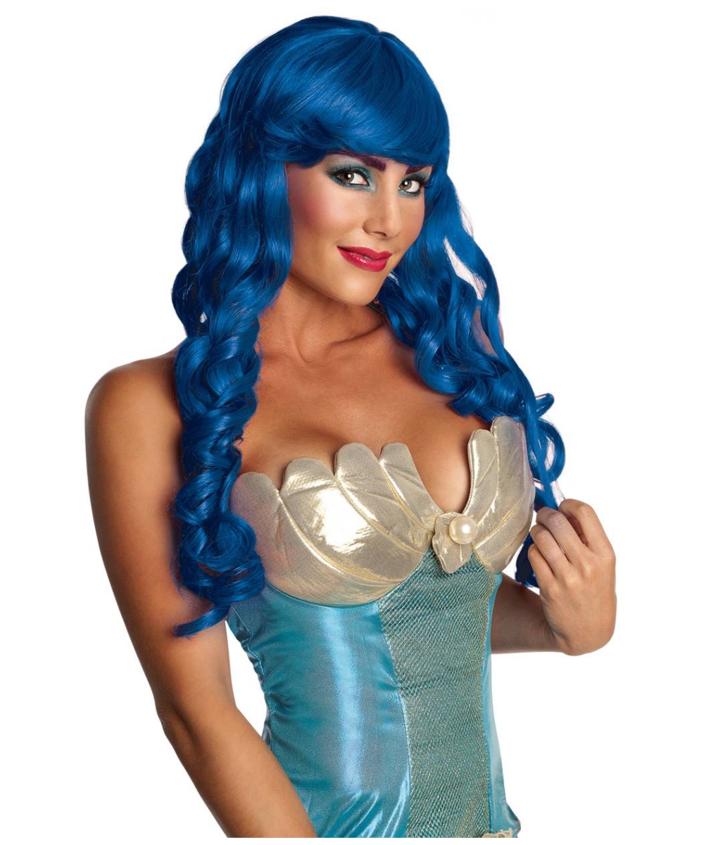  Blue Mermaid Wig