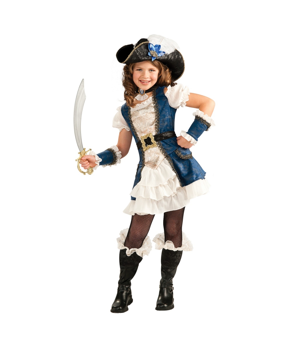  Blue Pirate Girl Costume