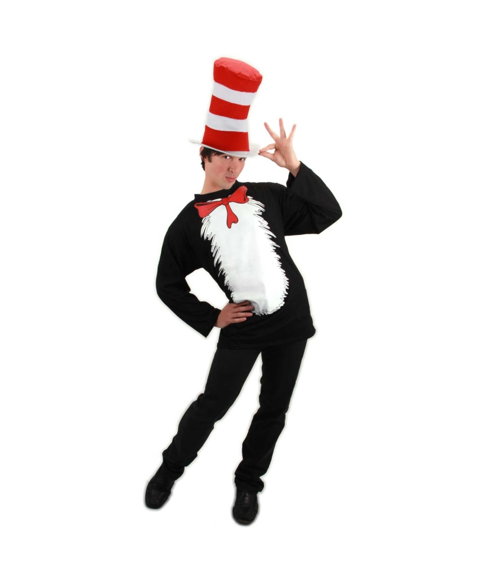 Adult Cat in Hat plus size Seuss Cat in the Hat Costume Kit