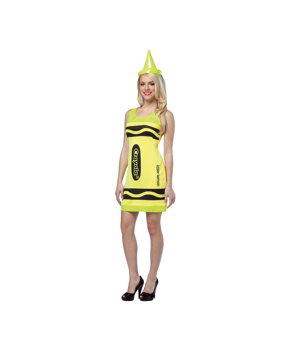  Crayola Neon Tank Dress Costume