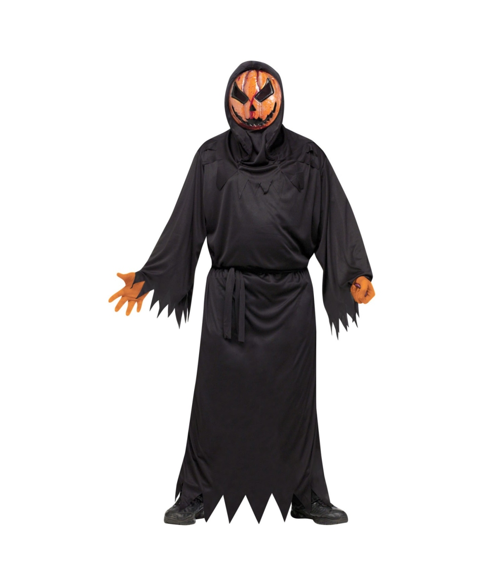 Adult Evil Bleeding Pumpkin Halloween Costume