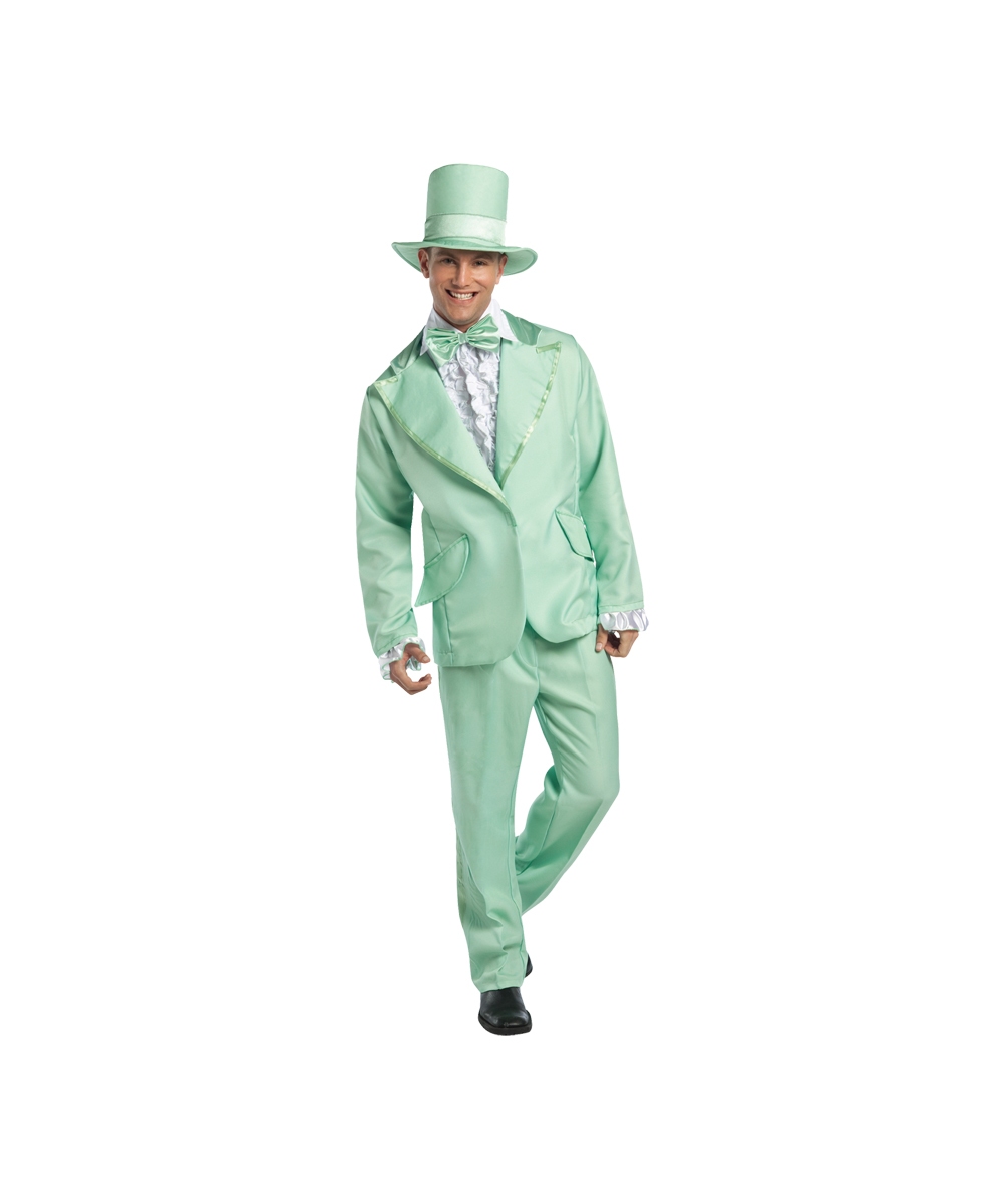 Adult Funky Tuxedo Pastel Green Costume - Men Costume