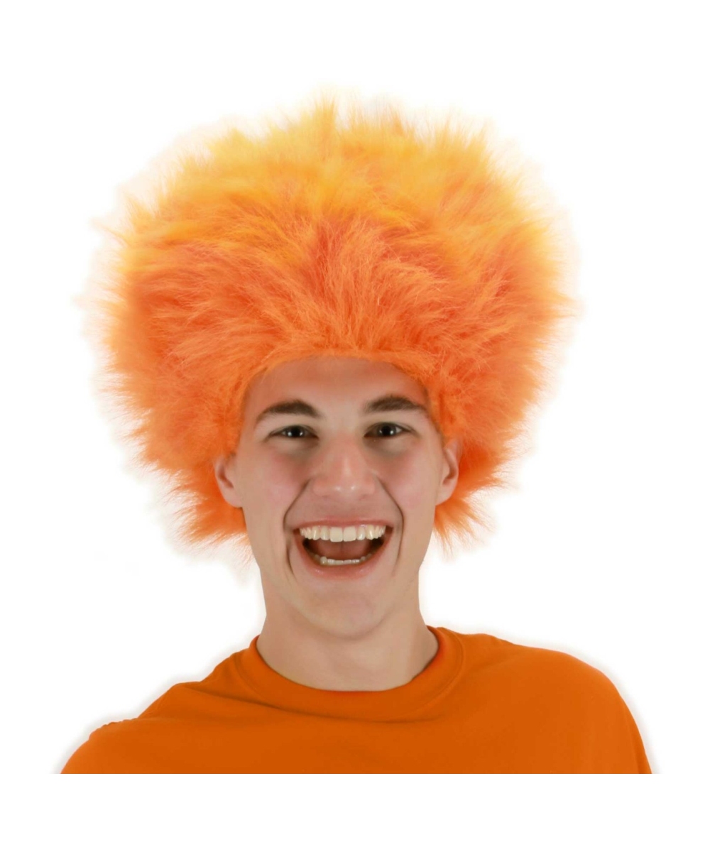  Fuzzy Orange Wig