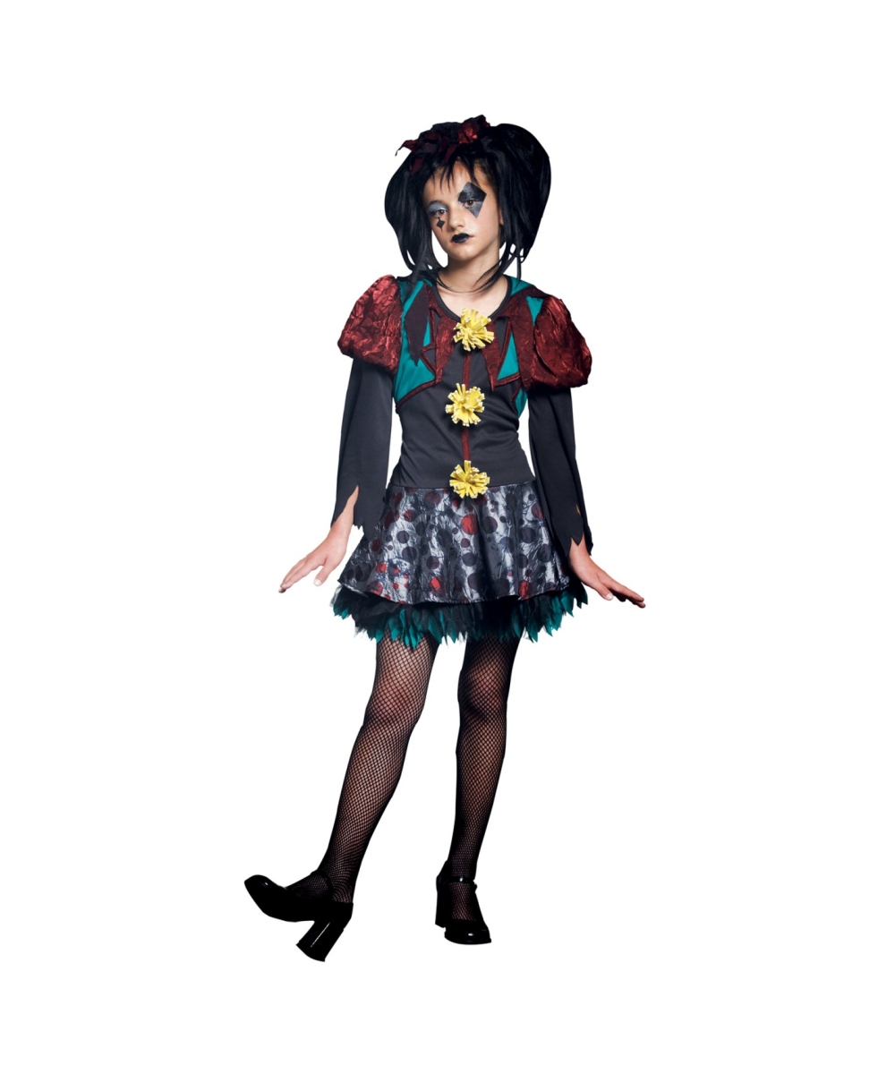 Gothic Scary Merry Girl Halloween Costume - Girls Costumes