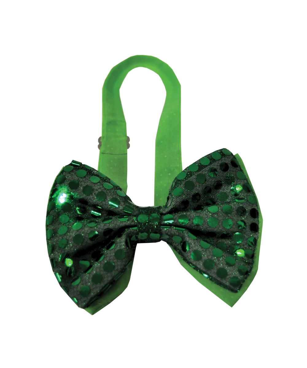  Green Sequin Bow Tie