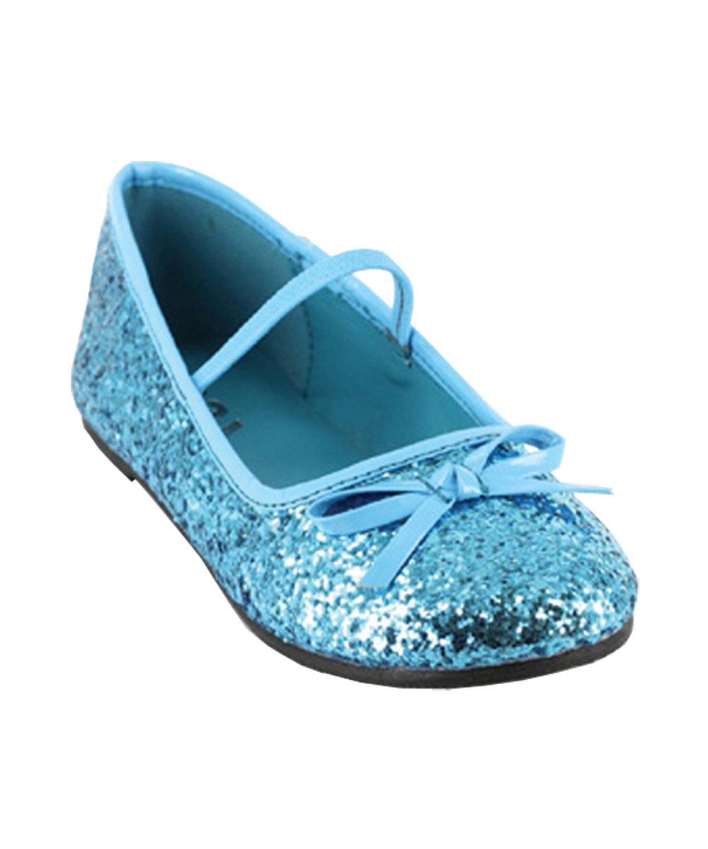 Blue Glitter Kids Shoes - Girls 