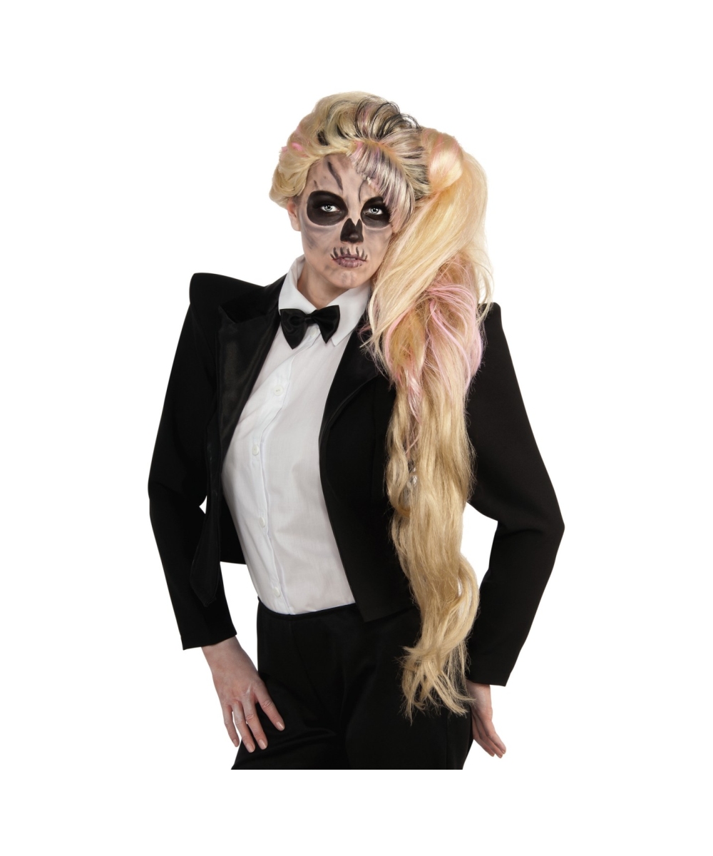  Lady Gaga Side Ponytail Wig