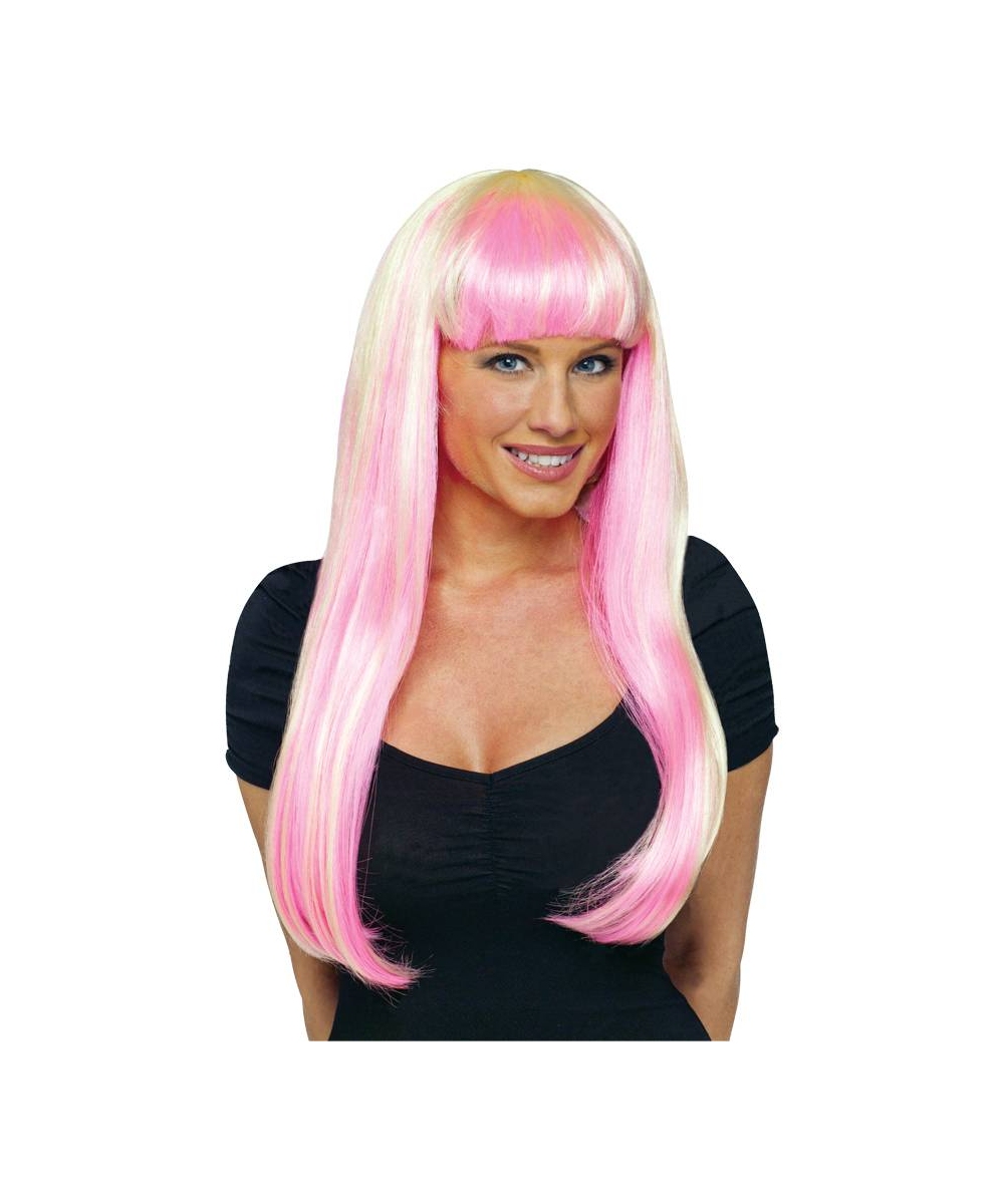  Natural Blonde Pink Wig