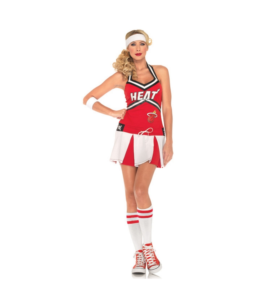 Cheerleader NBA Miami Heat Adult Costume - Cheerleader Costumes.