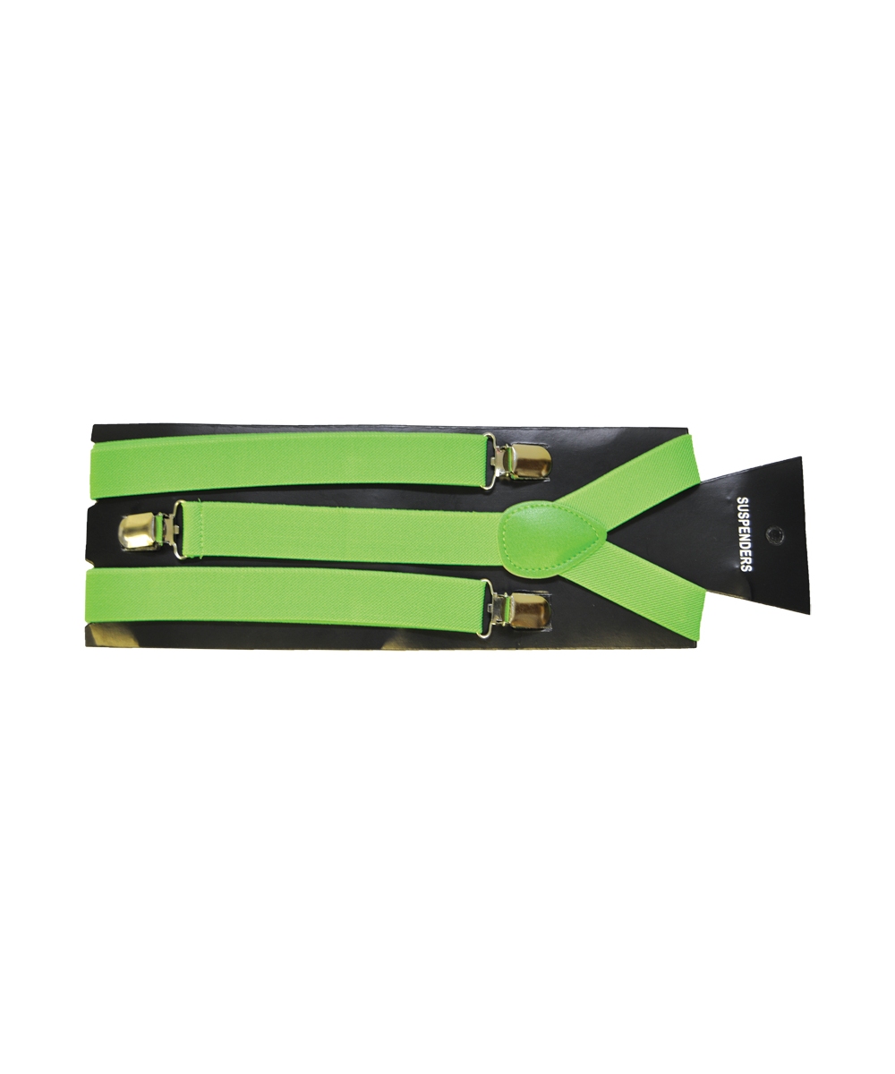  Neon Green Suspenders