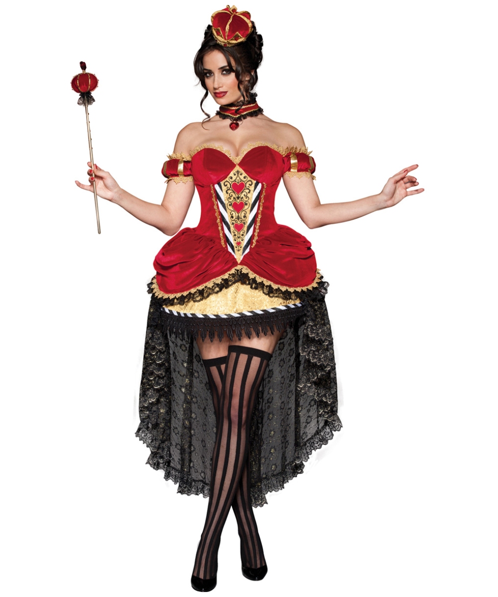 Adult Queen of Hearts Alice Movie Costume