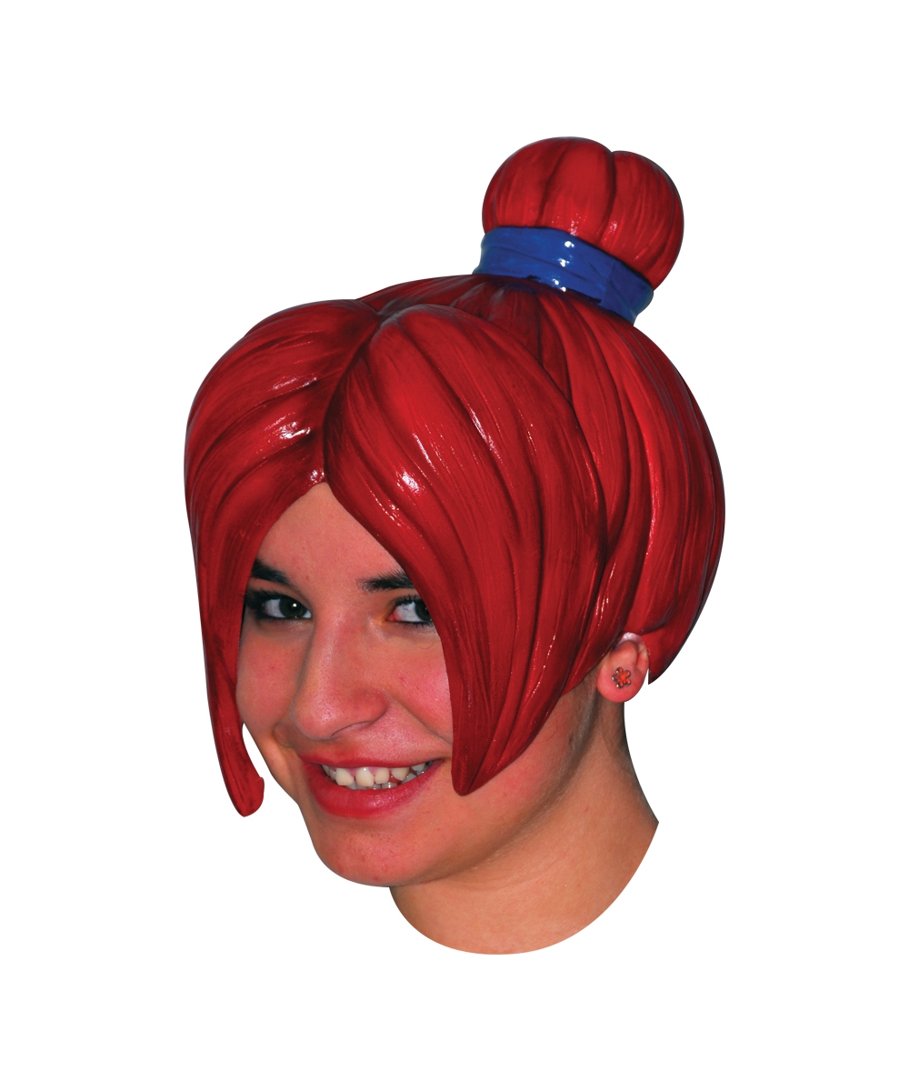  Red Anime Latex Wig