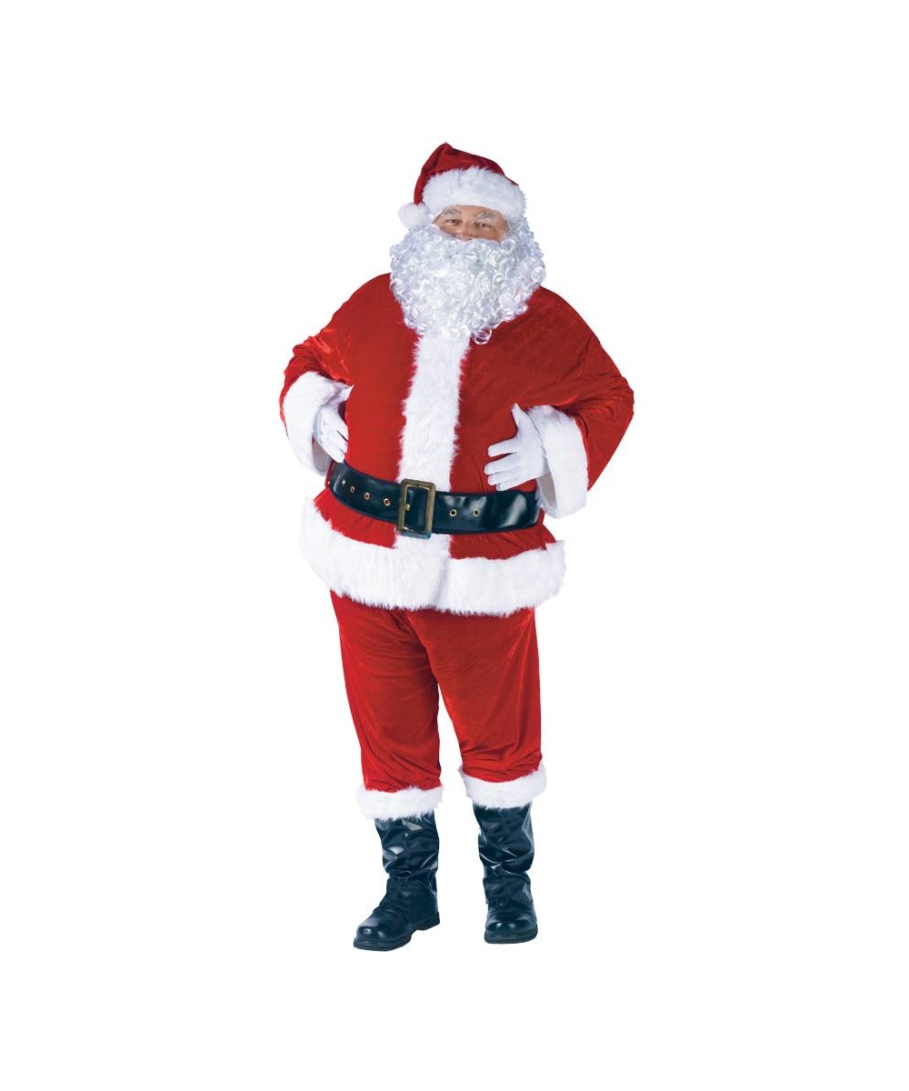  Santa Suit Velour Costume