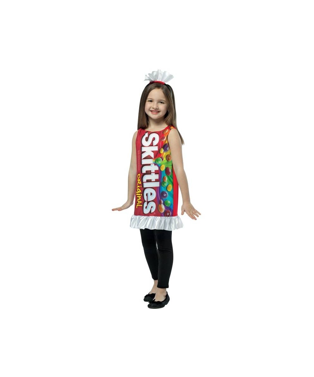 Skittles Ruffle Dress Girl Costume - Girls Costume