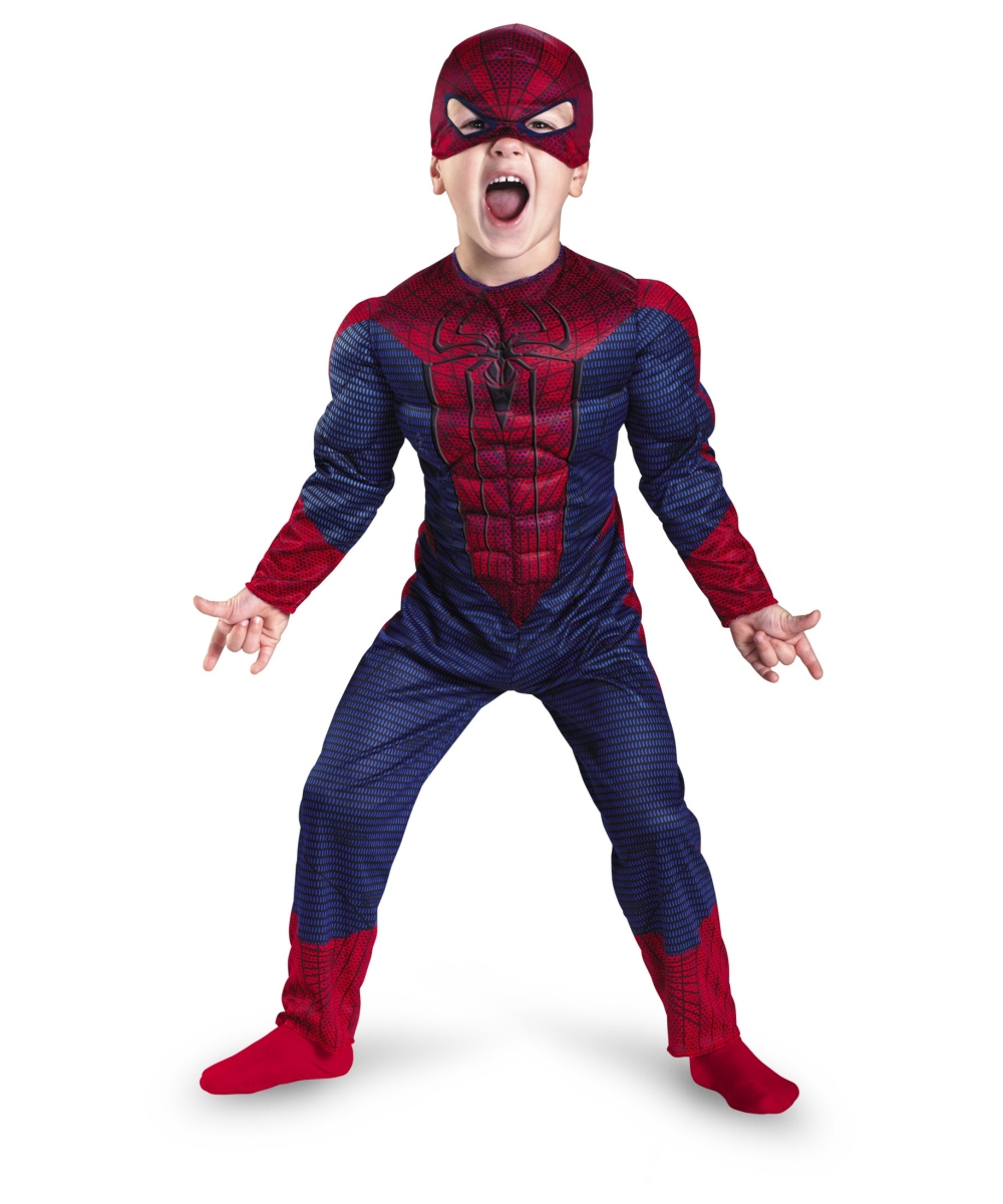  Spiderman Muscle Boys Costume