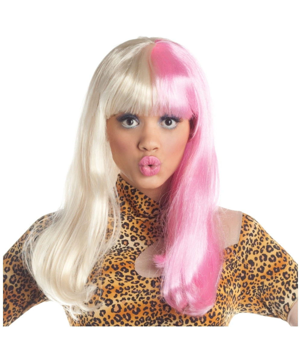 Adult Two Tone Diva Wig - Halloween Diva Costumes