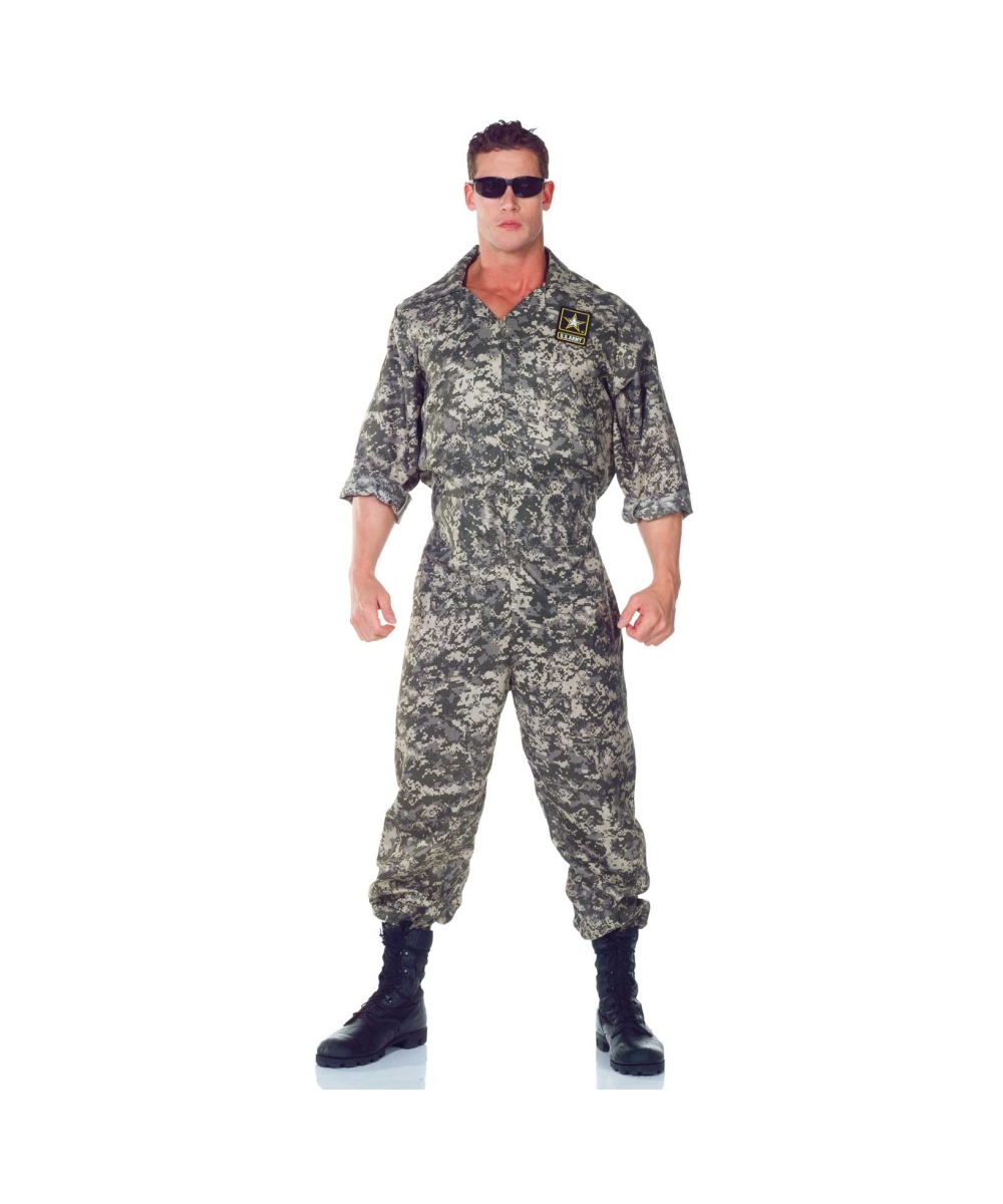 Army US Adult Plus Size Costume - Men Army