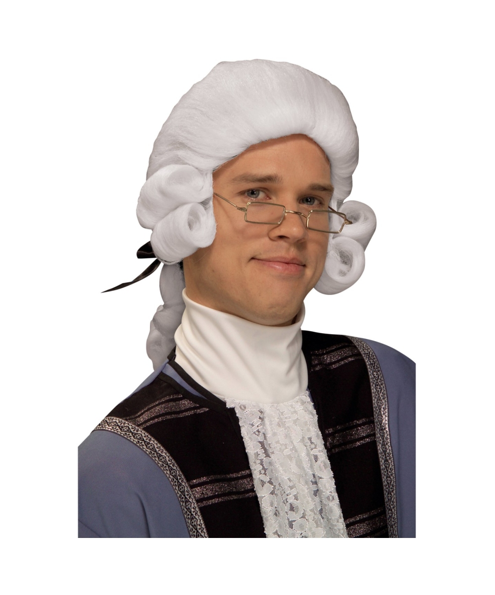  White Colonial Wig Costume