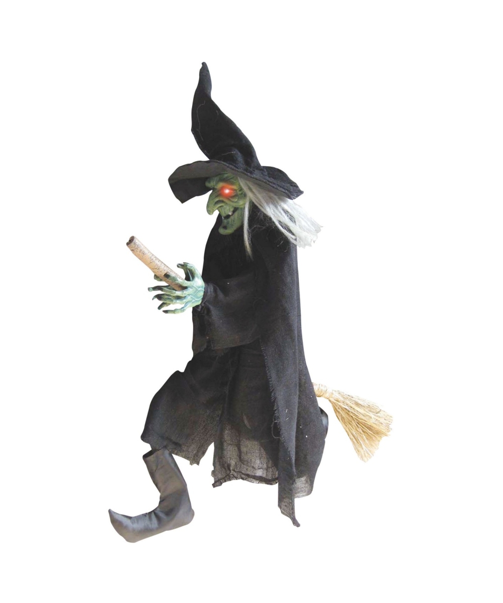  Witch on Broom Halloween Decoration