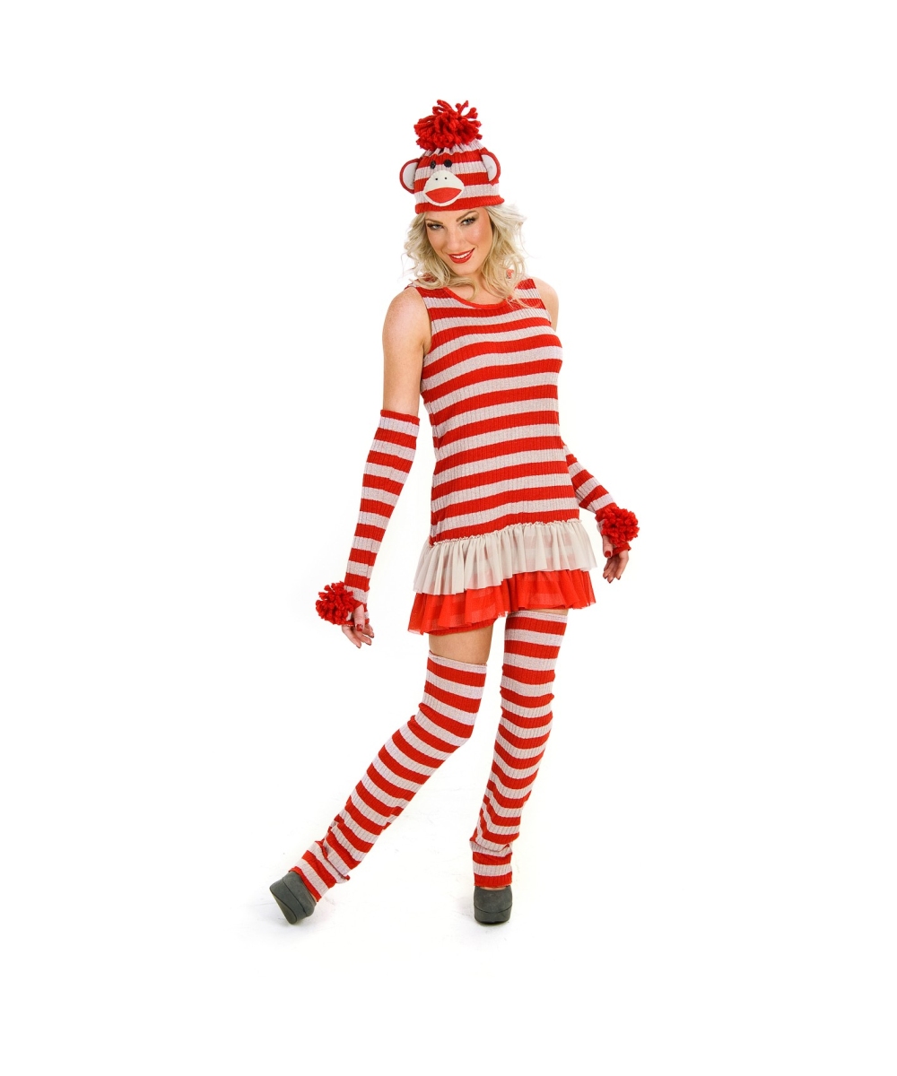  Womens Sock Monkey Costume