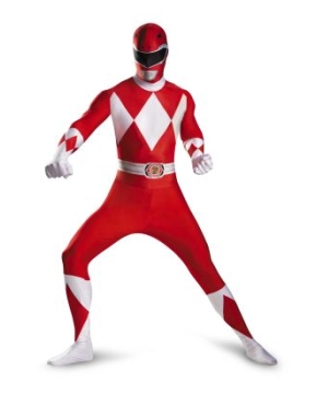 Red Power Ranger Kids/ Teen Costume deluxe