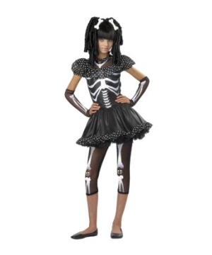 Skeleton Girl Kids Costume