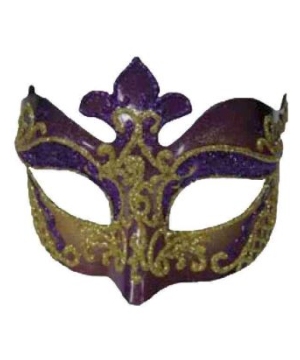 Purple Venetian Masquerade Adult Mask