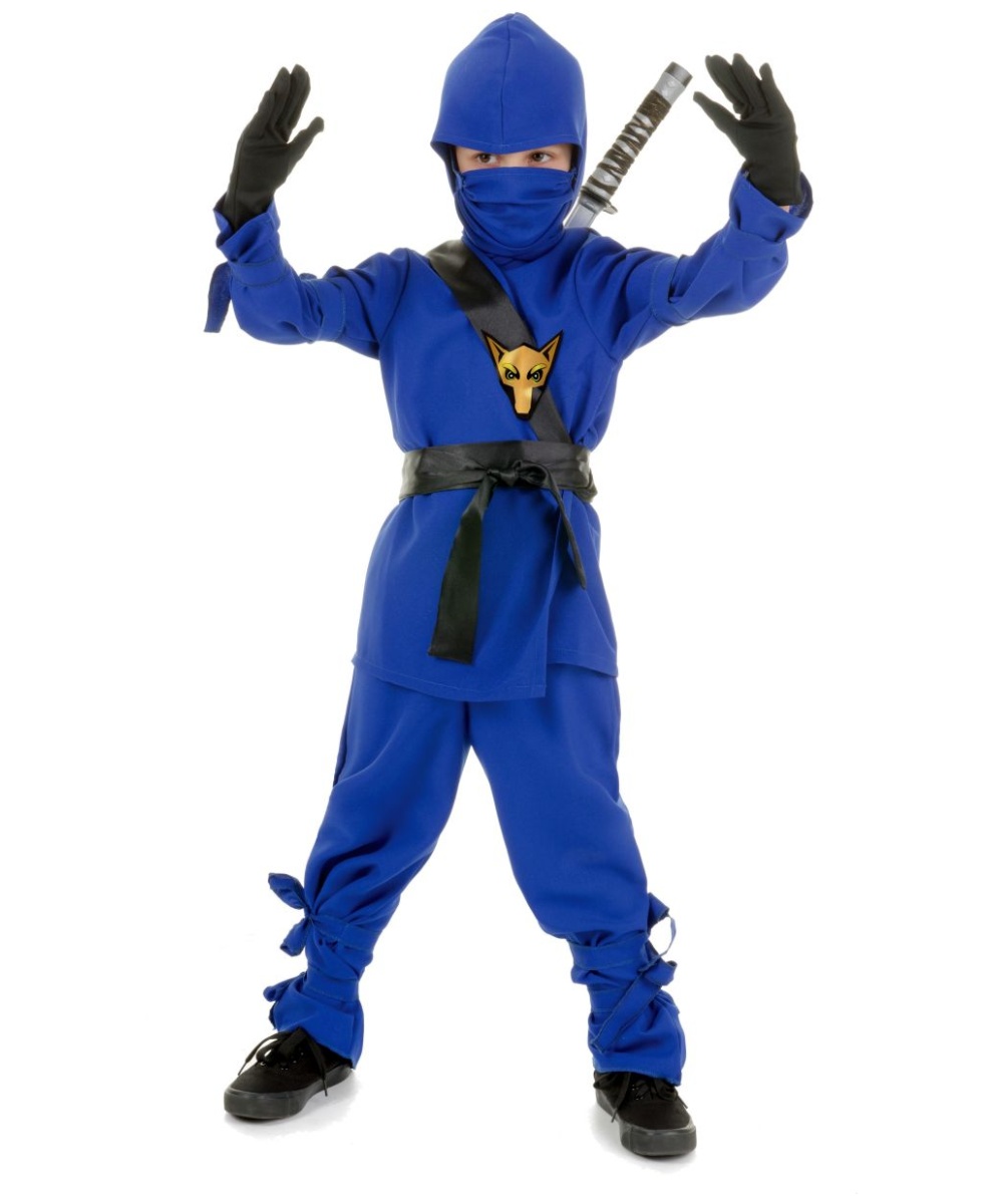  Blue Ninja Boys Costume